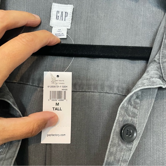 Gap Factory women’s shirt dress new with tags medium tall - Picture 4 of 6